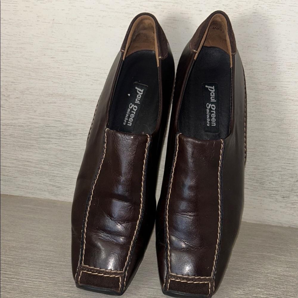 Paul Green Men's Dark Brown Slip-On Loafers